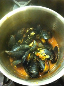 Mussels after a nice relaxing bath